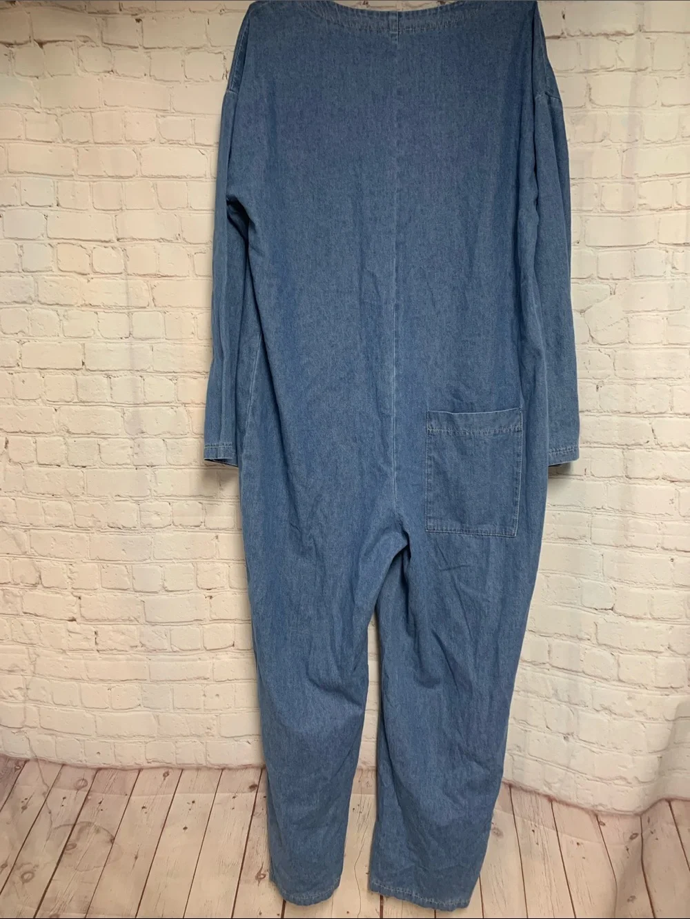 Miou Muse Jean Denim Jumpsuit Size L - Picture 6 of 7